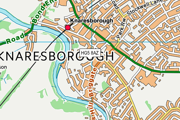 HG5 8AZ map - OS VectorMap District (Ordnance Survey)