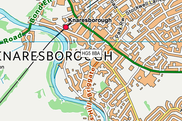 HG5 8BA map - OS VectorMap District (Ordnance Survey)