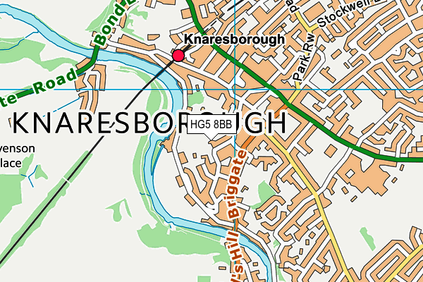 HG5 8BB map - OS VectorMap District (Ordnance Survey)