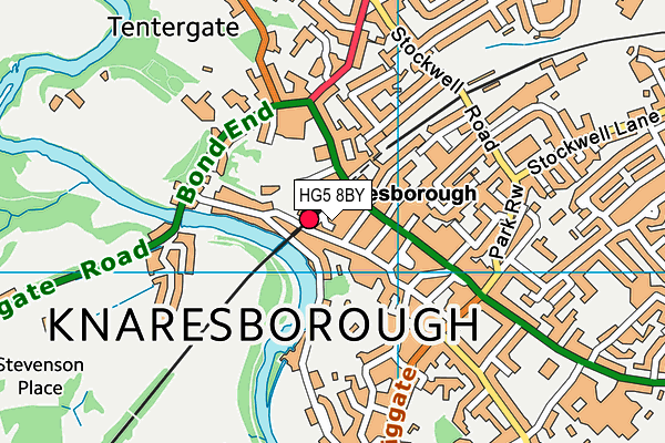 HG5 8BY map - OS VectorMap District (Ordnance Survey)