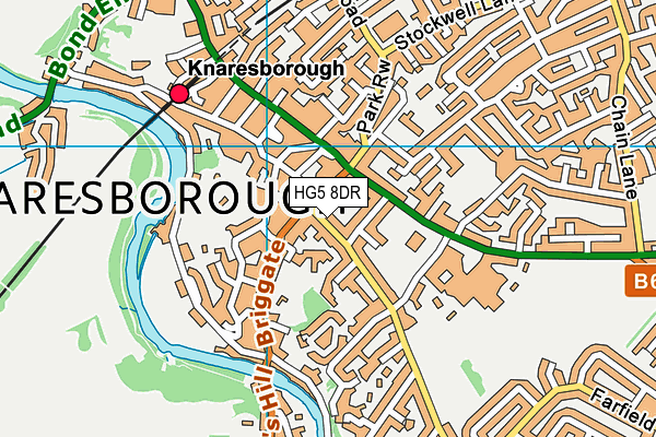 HG5 8DR map - OS VectorMap District (Ordnance Survey)