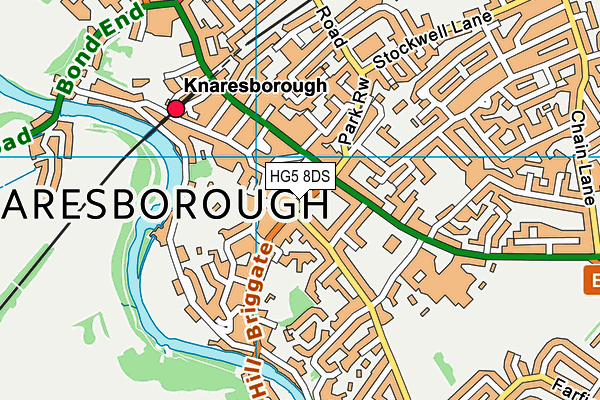 HG5 8DS map - OS VectorMap District (Ordnance Survey)