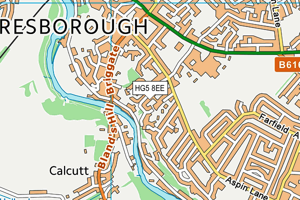 HG5 8EE map - OS VectorMap District (Ordnance Survey)