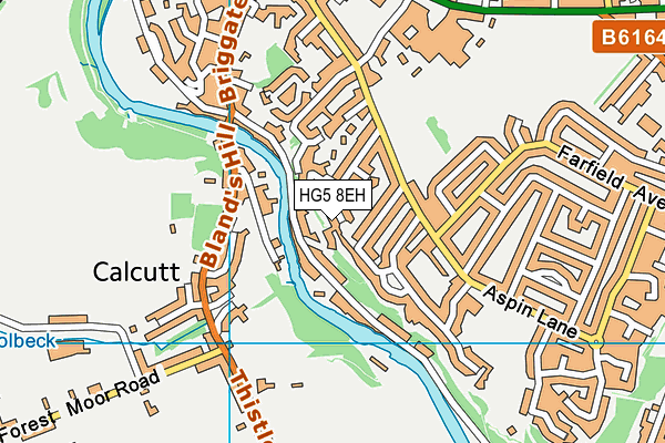 HG5 8EH map - OS VectorMap District (Ordnance Survey)