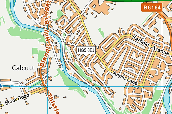 HG5 8EJ map - OS VectorMap District (Ordnance Survey)