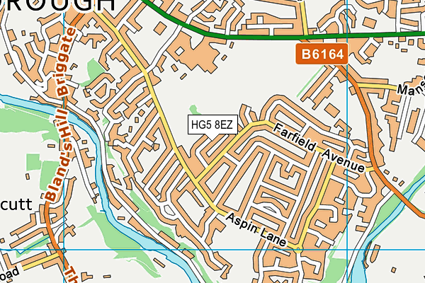 HG5 8EZ map - OS VectorMap District (Ordnance Survey)
