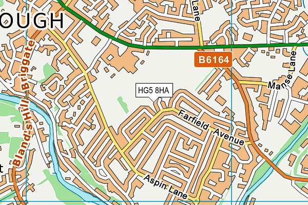 HG5 8HA map - OS VectorMap District (Ordnance Survey)