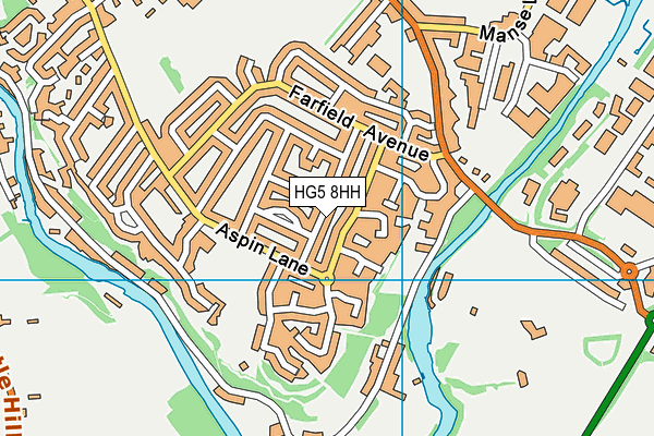 HG5 8HH map - OS VectorMap District (Ordnance Survey)