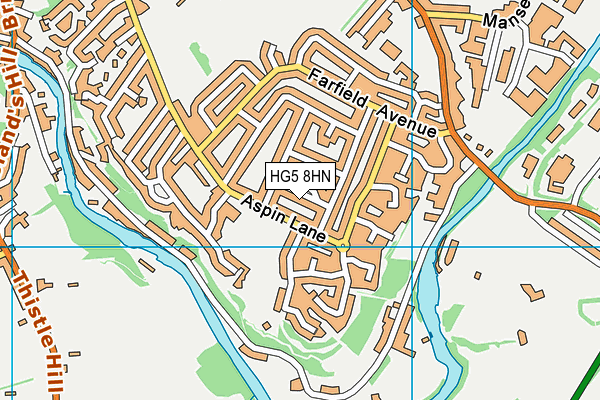 HG5 8HN map - OS VectorMap District (Ordnance Survey)