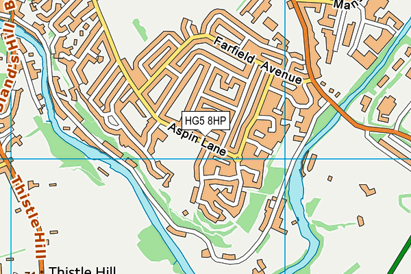 HG5 8HP map - OS VectorMap District (Ordnance Survey)