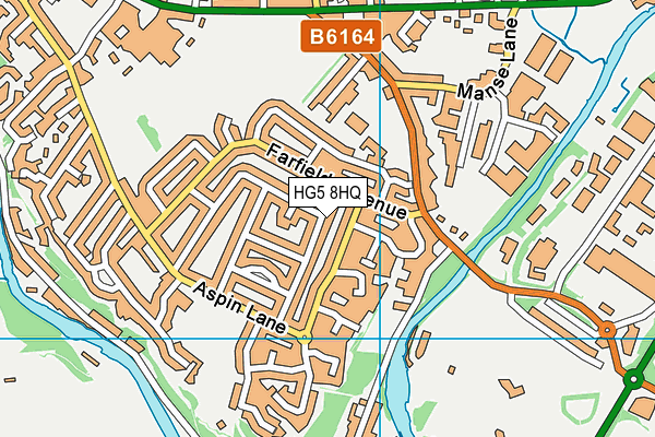 HG5 8HQ map - OS VectorMap District (Ordnance Survey)