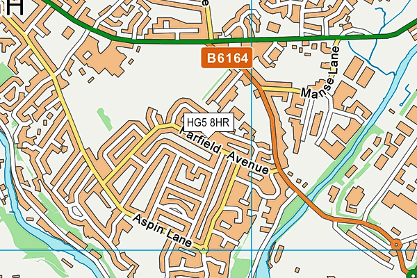 HG5 8HR map - OS VectorMap District (Ordnance Survey)