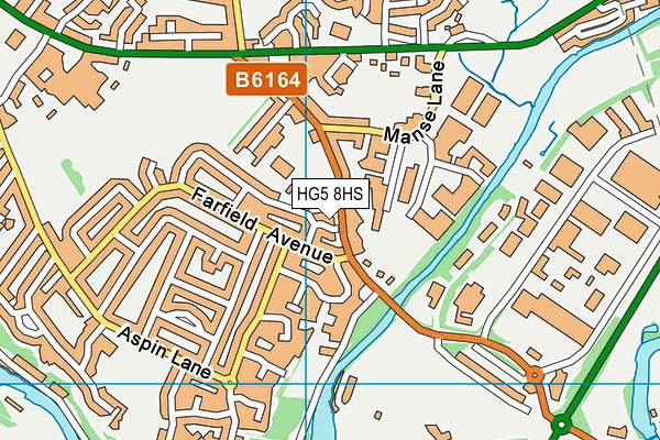 HG5 8HS map - OS VectorMap District (Ordnance Survey)