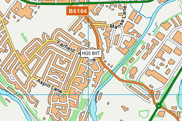 HG5 8HT map - OS VectorMap District (Ordnance Survey)