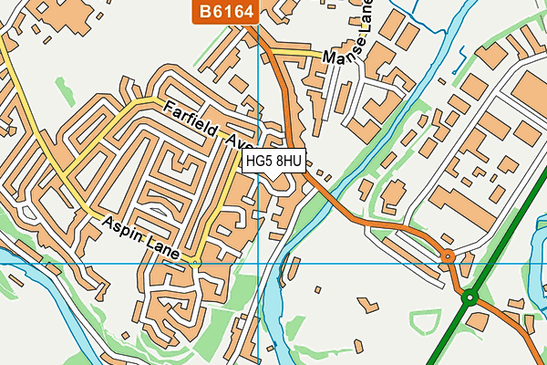 HG5 8HU map - OS VectorMap District (Ordnance Survey)