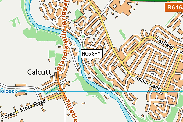 Map of HALF MOON KNARESBOROUGH MANAGEMENT COMPANY LIMITED at district scale