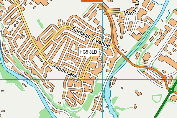 HG5 8LD map - OS VectorMap District (Ordnance Survey)