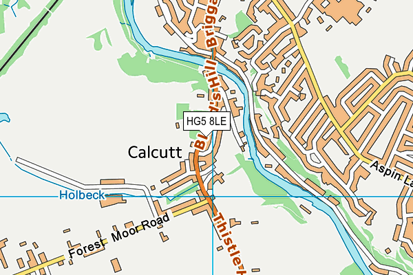 HG5 8LE map - OS VectorMap District (Ordnance Survey)