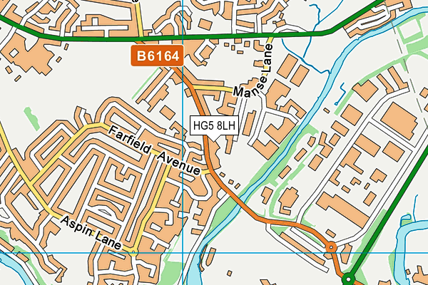 Aspin Park Primary School map (HG5 8LH) - OS VectorMap District (Ordnance Survey)