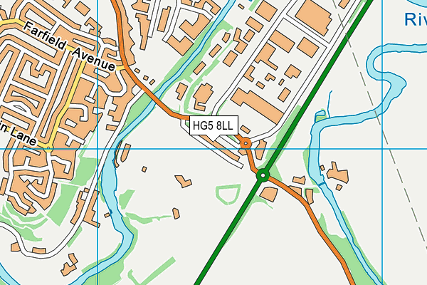 HG5 8LL map - OS VectorMap District (Ordnance Survey)