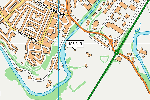 HG5 8LR map - OS VectorMap District (Ordnance Survey)