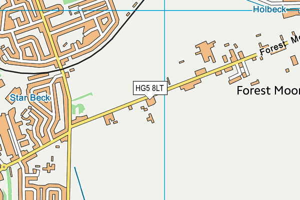 HG5 8LT map - OS VectorMap District (Ordnance Survey)
