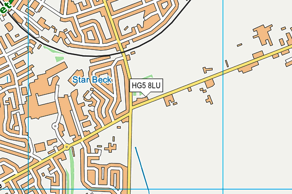 HG5 8LU map - OS VectorMap District (Ordnance Survey)