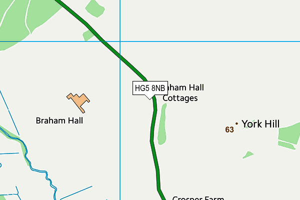 HG5 8NB map - OS VectorMap District (Ordnance Survey)