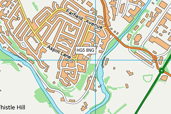 HG5 8NG map - OS VectorMap District (Ordnance Survey)