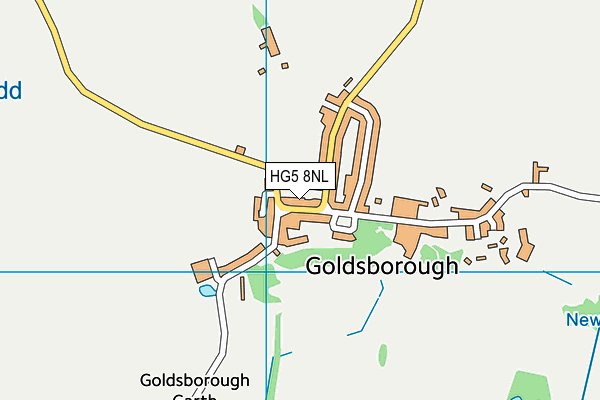 HG5 8NL map - OS VectorMap District (Ordnance Survey)