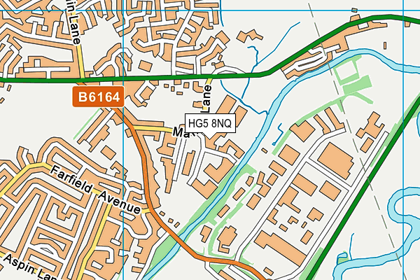 HG5 8NQ map - OS VectorMap District (Ordnance Survey)