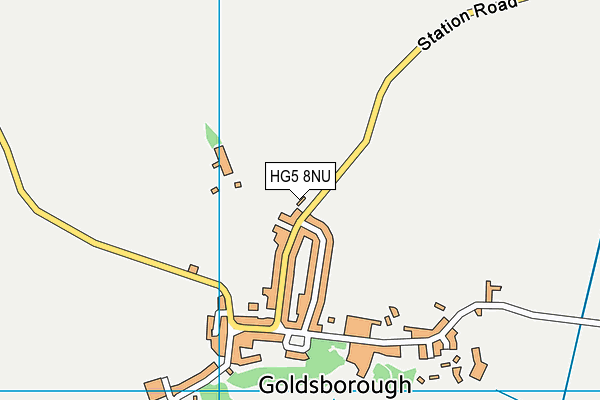 HG5 8NU map - OS VectorMap District (Ordnance Survey)