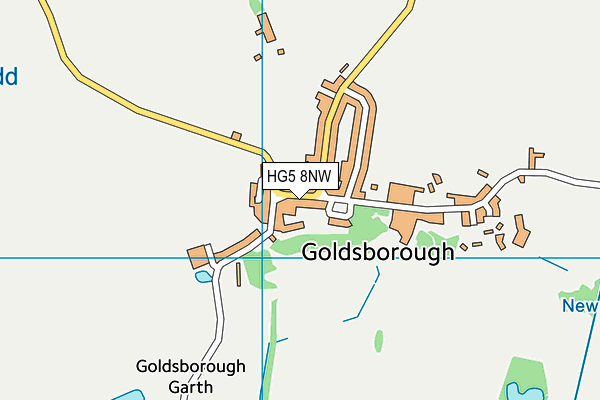 HG5 8NW map - OS VectorMap District (Ordnance Survey)