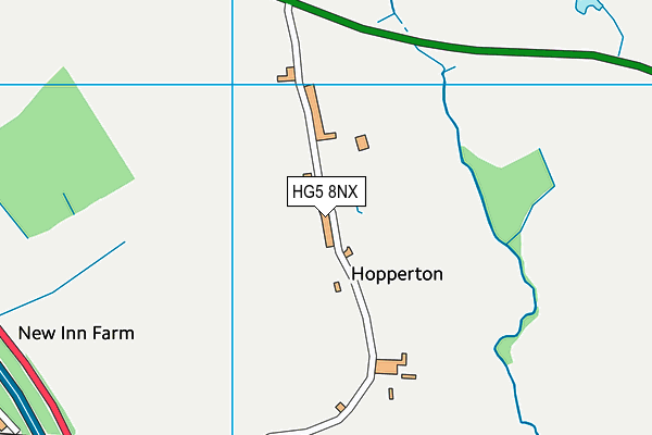 HG5 8NX map - OS VectorMap District (Ordnance Survey)