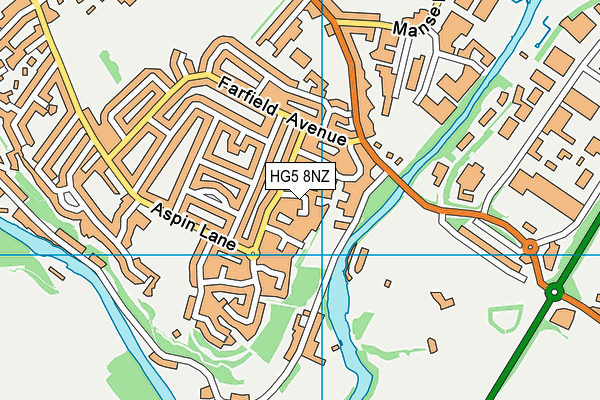 HG5 8NZ map - OS VectorMap District (Ordnance Survey)