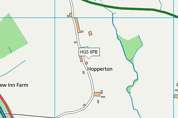 HG5 8PB map - OS VectorMap District (Ordnance Survey)