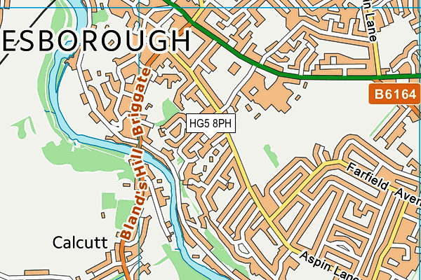 HG5 8PH map - OS VectorMap District (Ordnance Survey)