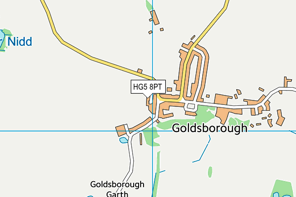 HG5 8PT map - OS VectorMap District (Ordnance Survey)