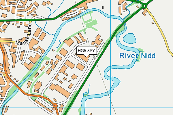 HG5 8PY map - OS VectorMap District (Ordnance Survey)