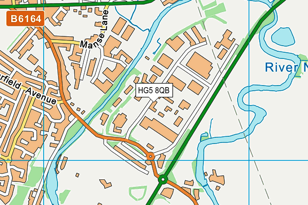 HG5 8QB map - OS VectorMap District (Ordnance Survey)