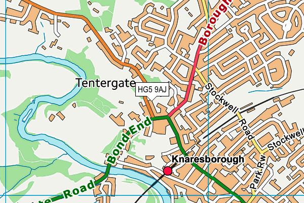 HG5 9AJ map - OS VectorMap District (Ordnance Survey)