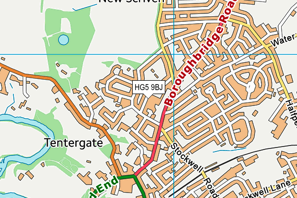 HG5 9BJ map - OS VectorMap District (Ordnance Survey)