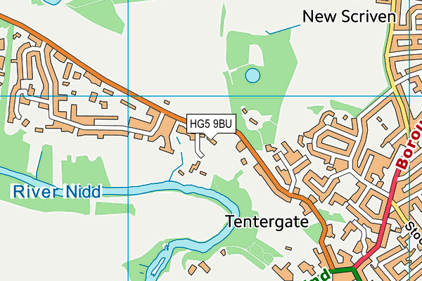 HG5 9BU map - OS VectorMap District (Ordnance Survey)