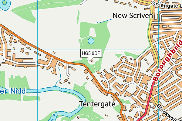 HG5 9DF map - OS VectorMap District (Ordnance Survey)