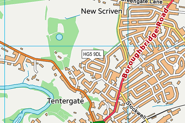 HG5 9DL map - OS VectorMap District (Ordnance Survey)
