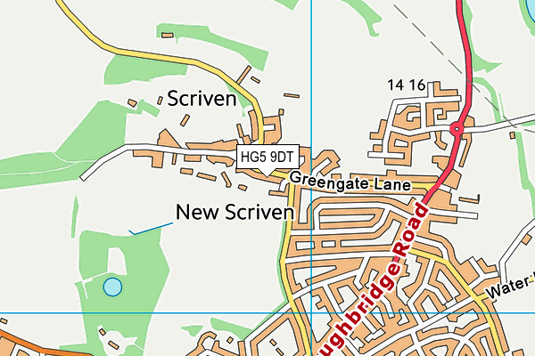 HG5 9DT map - OS VectorMap District (Ordnance Survey)