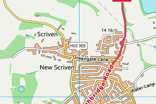 HG5 9EB map - OS VectorMap District (Ordnance Survey)
