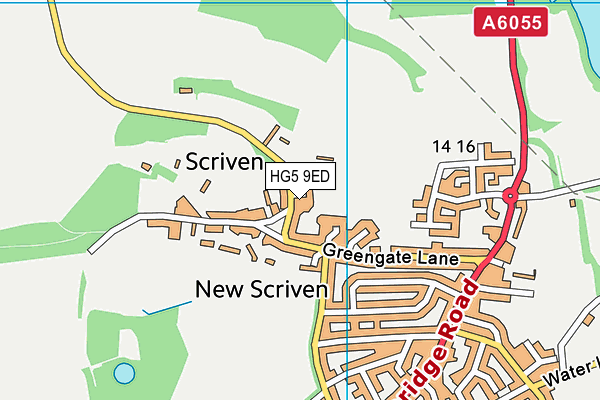 HG5 9ED map - OS VectorMap District (Ordnance Survey)