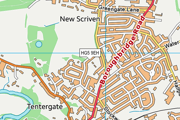 HG5 9EH map - OS VectorMap District (Ordnance Survey)