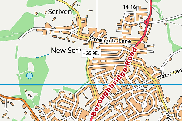 HG5 9EJ map - OS VectorMap District (Ordnance Survey)